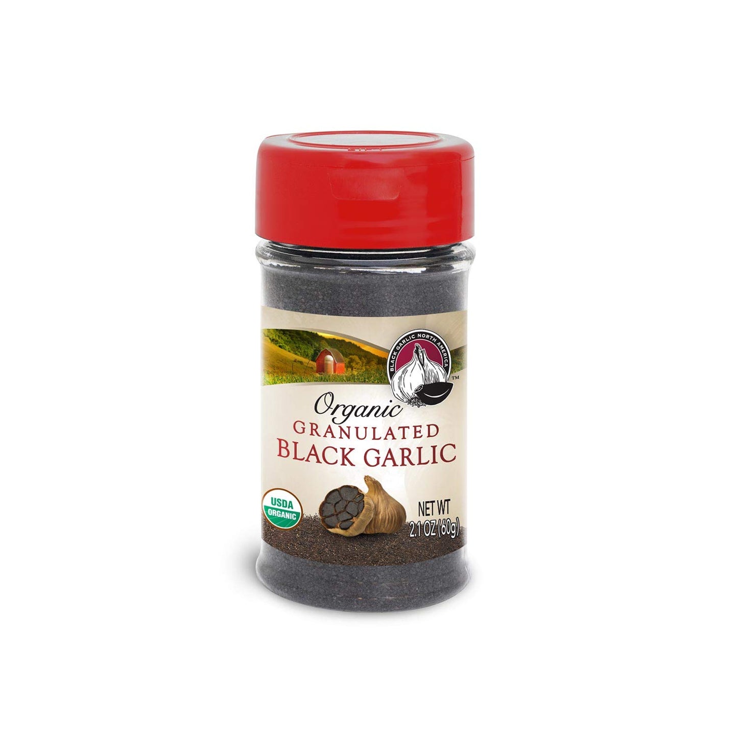 Organic Granulated Black Garlic Powder - 2.1 oz Mini Shaker