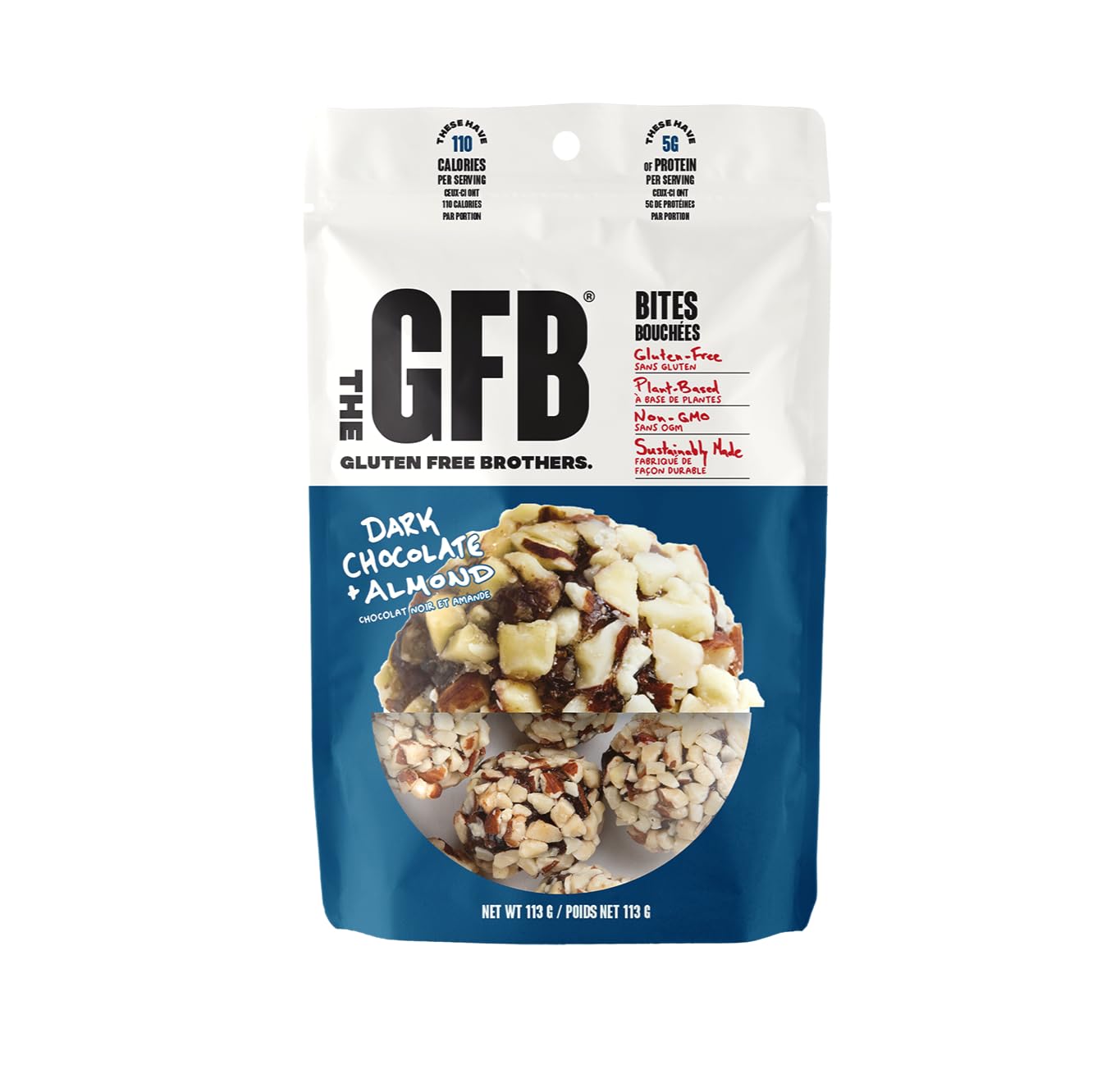 THE GFB Dark Chocolate Almond Bites, 113 GR