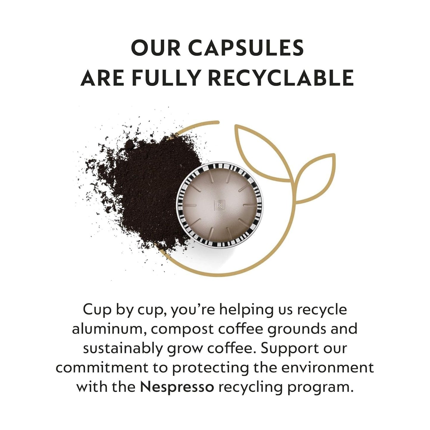 Nespresso compact pieces Vertuo, Medium Roast Coffee Pods, 30 Count, Arondio Gran Lungo