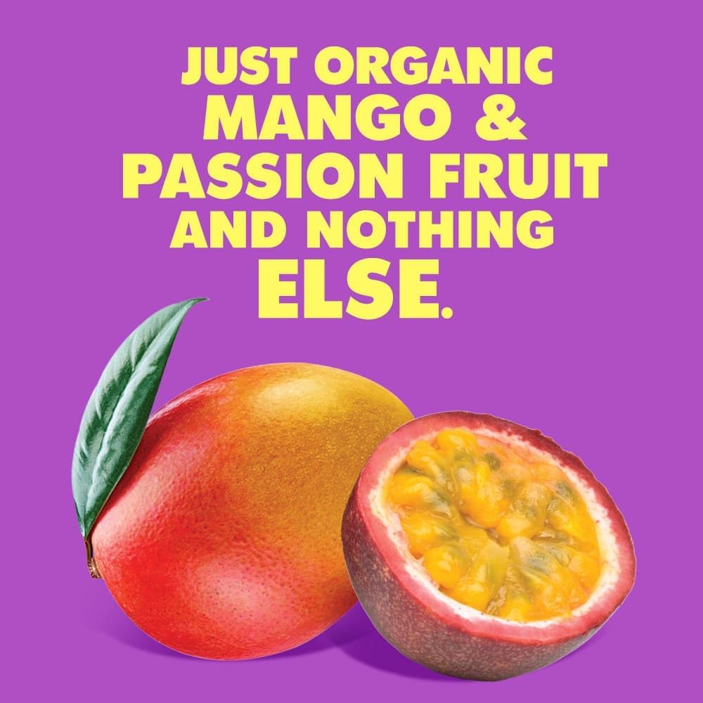 Solely Organic Fruit Gummies Variety Pack, Mango, Mango & Orange, Mango & Guaba, Mango & Passion Fruit, Total 4 Packs, Livebear