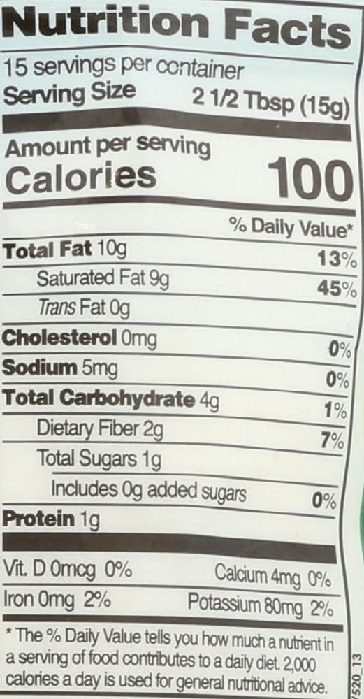 Lets Do Organic Unsweetened Coconut Shredded, Fine Shred, 8 oz (2 Pack)