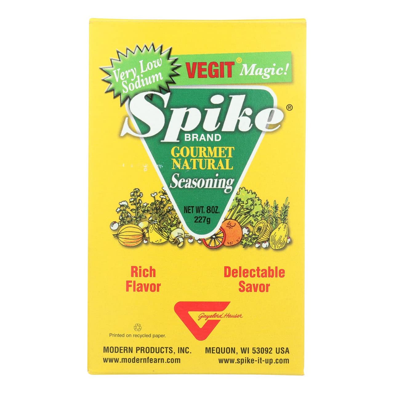 MODERN PRODUCTS Spike Seasoning; Very Low Sodium