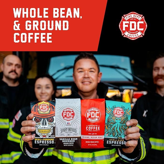 Fire Department Coffee Vanilla Sprinkle Donut Ground Coffee - Medium Roast - 12 oz - Veteran Owned
