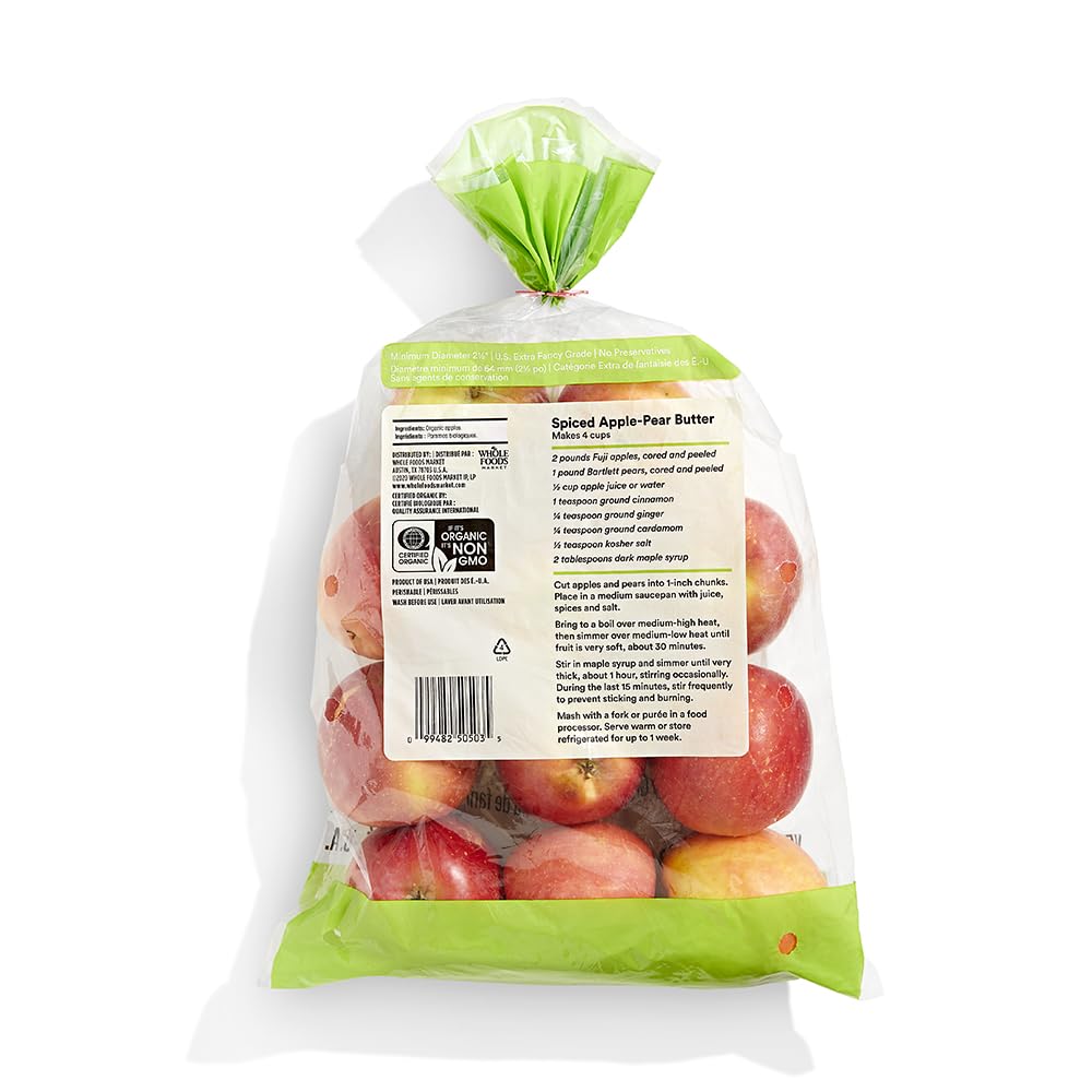 Produce Organic Fuji Apples, 3 lb