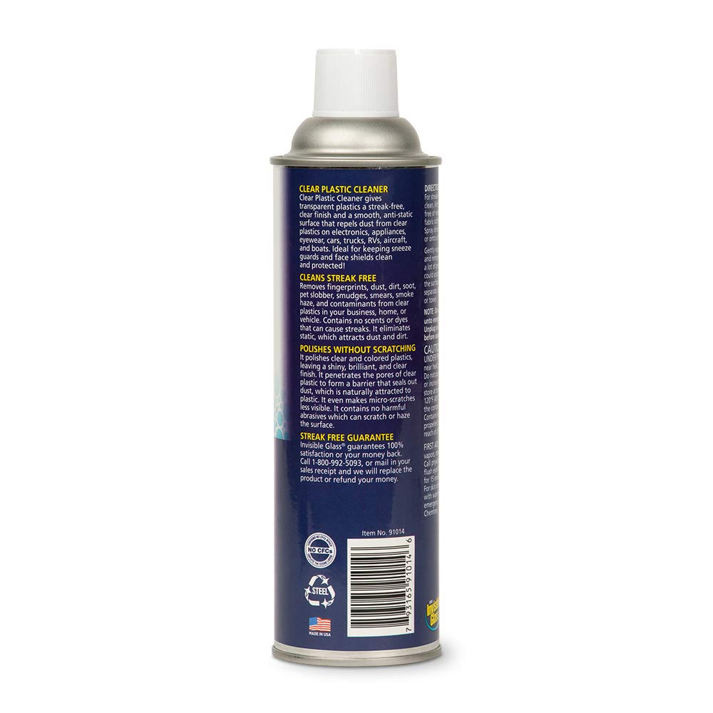 Invisible Glass 91014 19-Ounce Screen And Plastic Cleaner Protectant And Polish Anti-Fog And Anti-Static For Plastic Surfaces To