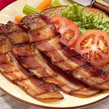 Burgers Smokehouse Smoked Bacon Steaks, Pepper Coated, 12 Pound Package
