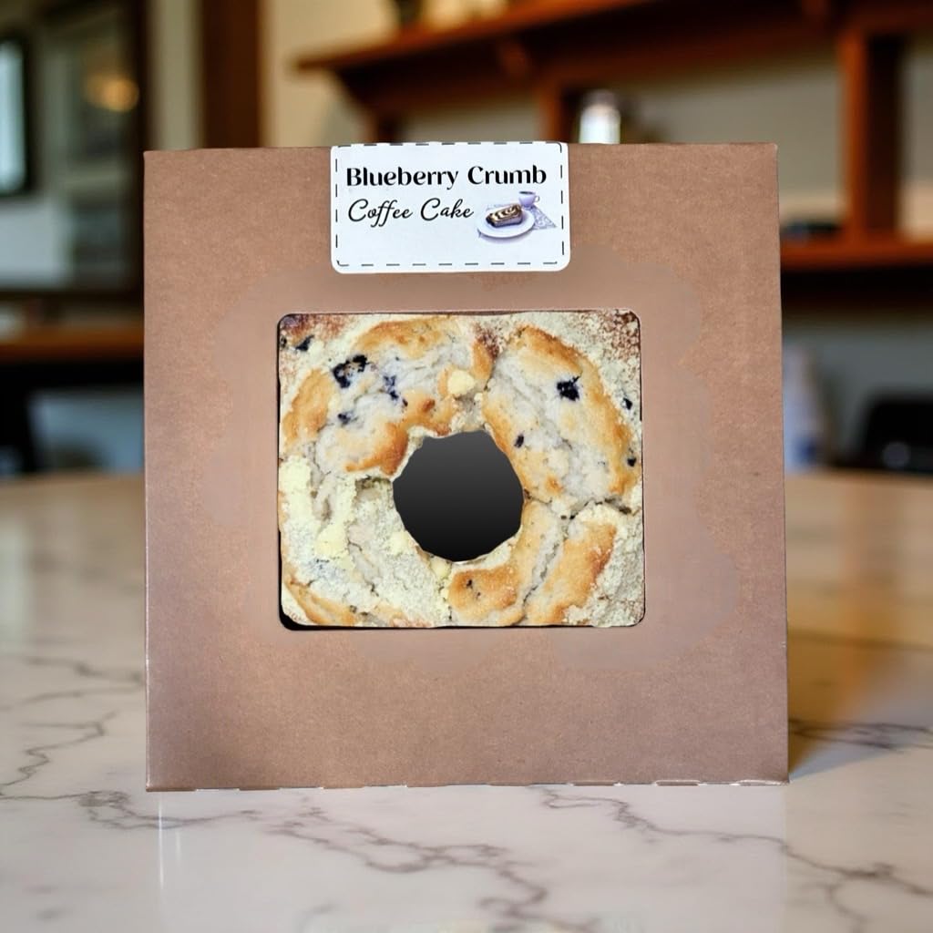Carlotta s Bakery Authentic New York Round Coffee Cakes (24 Oz, Blueberry Crumb)
