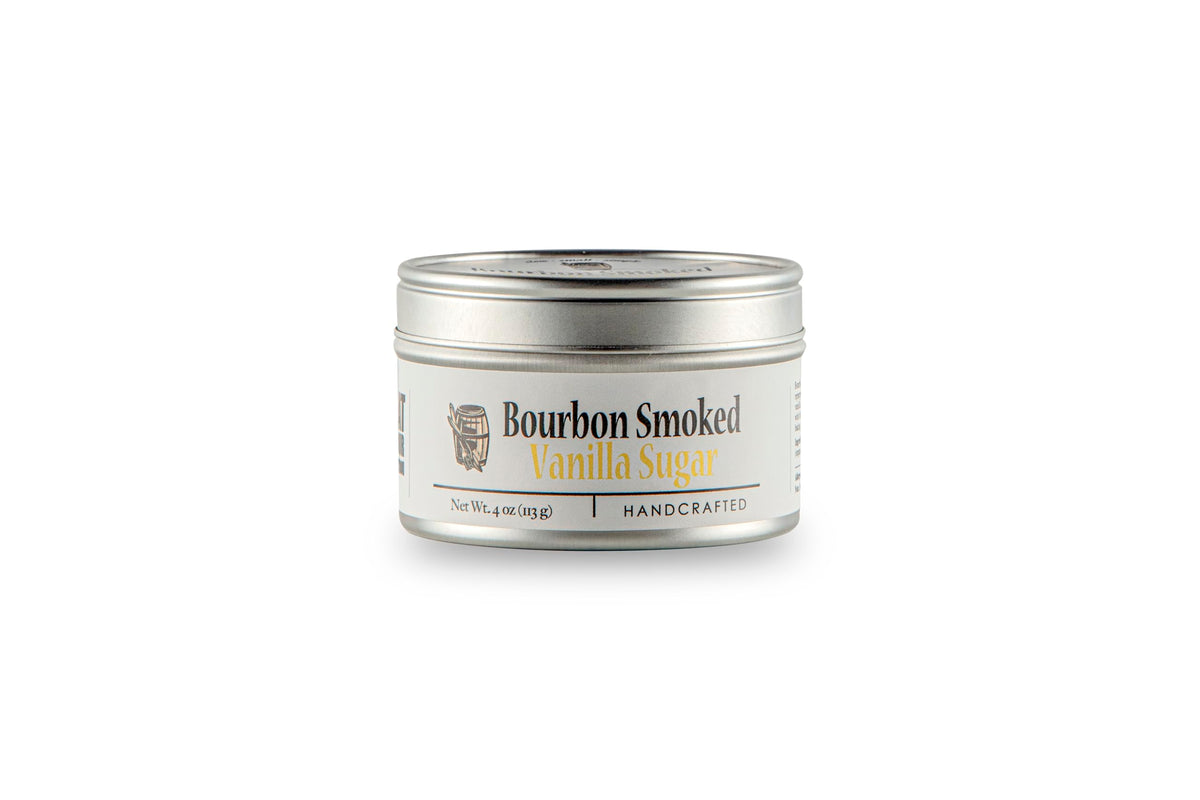 Flavor Blend Barrel Rich Flavor Vanilla Sugar Tin 4Oz - Slow Rich Flavor Raw Demerara Sugar Packed With Rich Madagascar Vanilla: Use To Finish Baking Candies Ice Cream Coffee Tea And Mixed Flavors