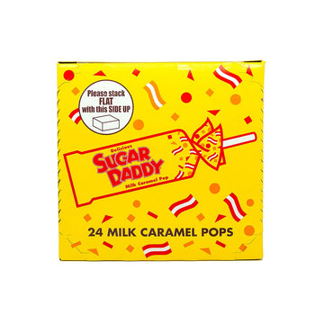 Sugar Daddies Milk Caramel Pops,1150 Grams 24 Count (Pack Of 1)