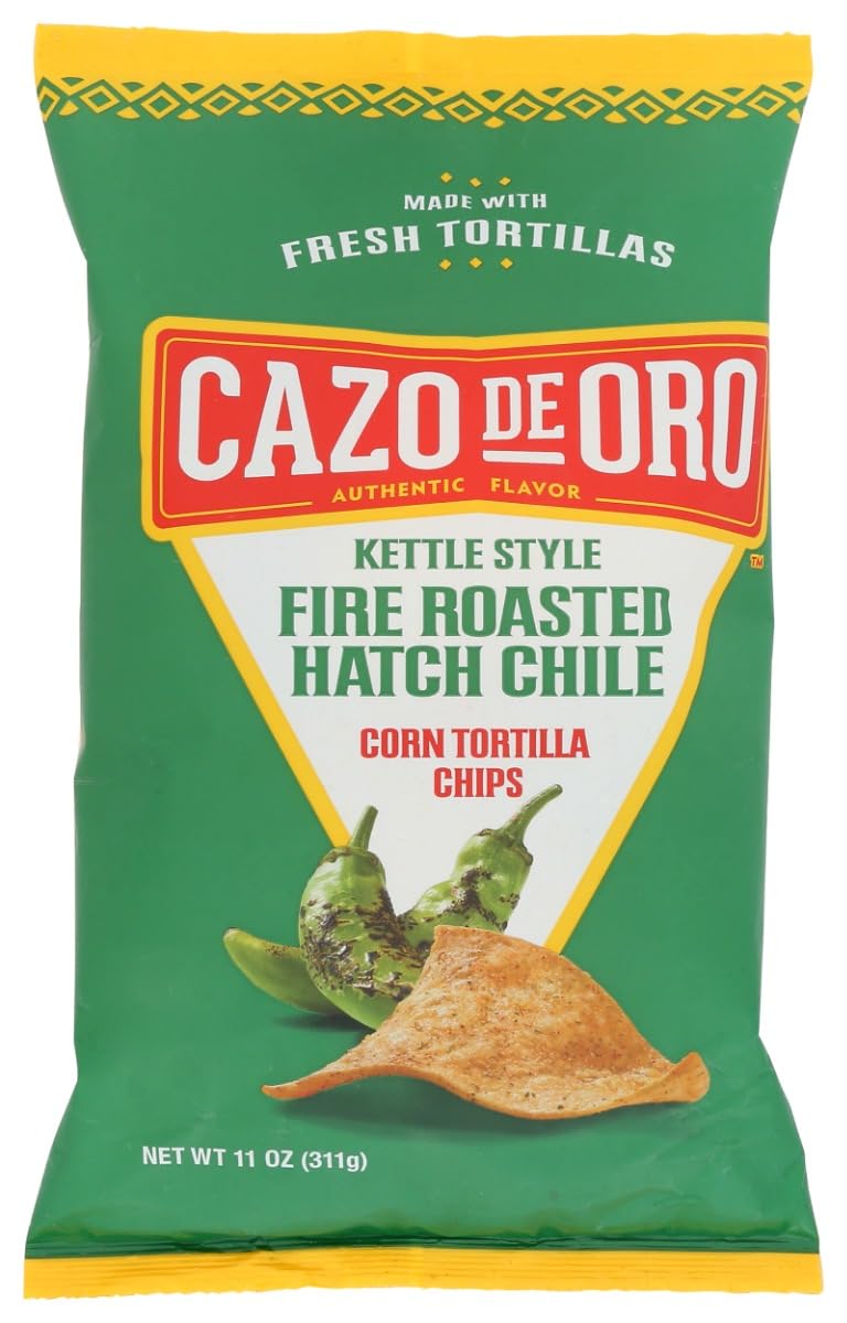Cazo De Oro KHLV00400404 11 oz Tortilla Hatch Chil Chips