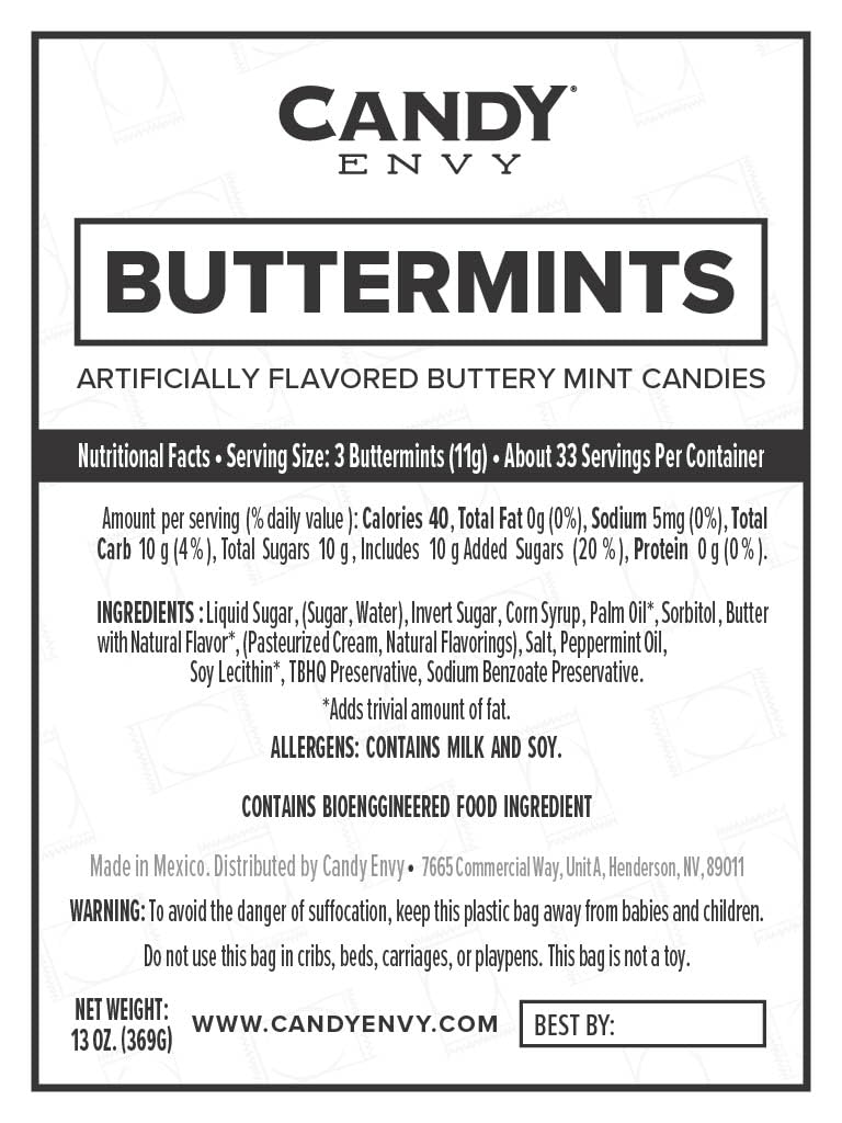 Buttermints - 13 Oz. Bag - Approximately 100 Individually Wrapped Mints (Its A Girl)