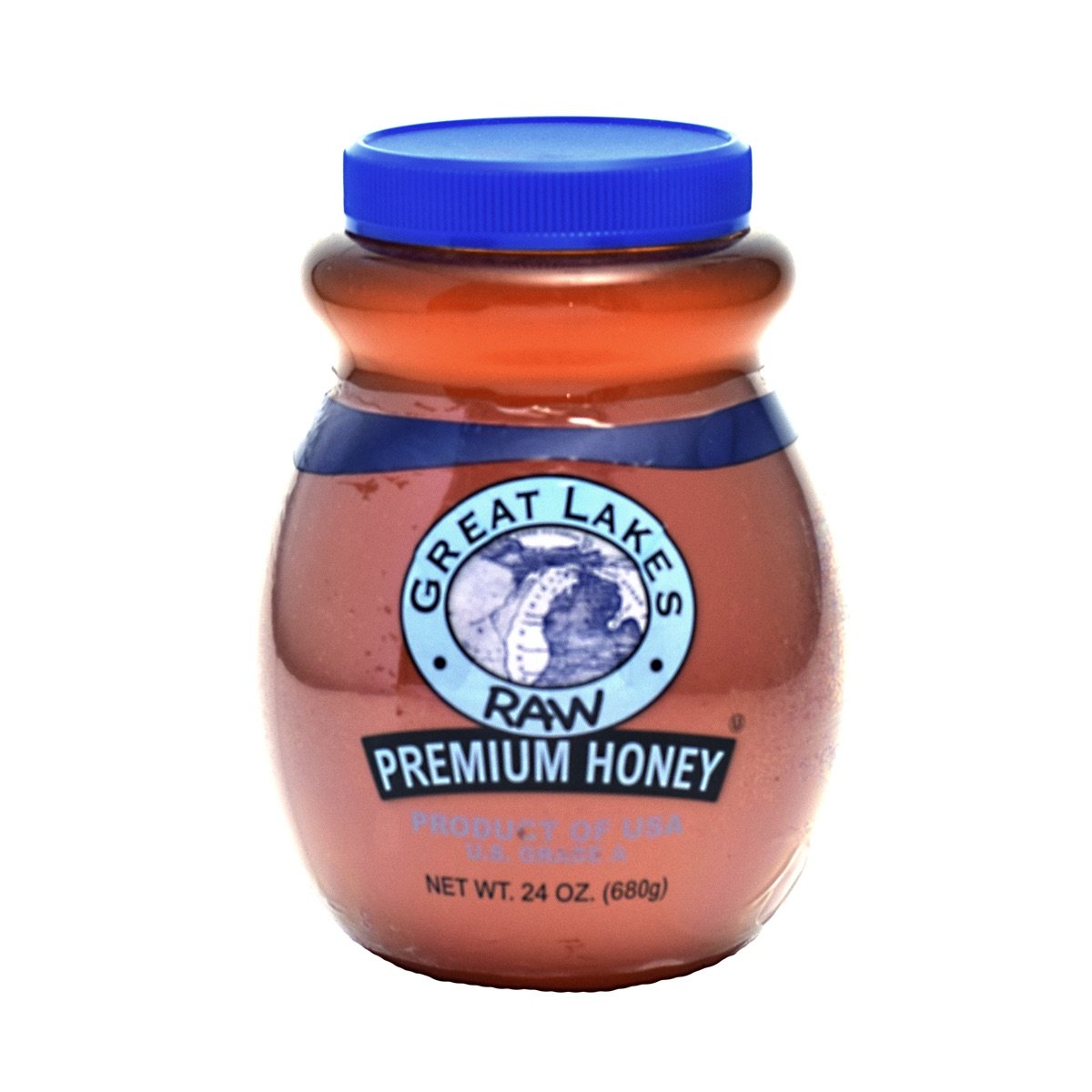 Great Lakes Raw Top-Grade Honey 24 Ounce