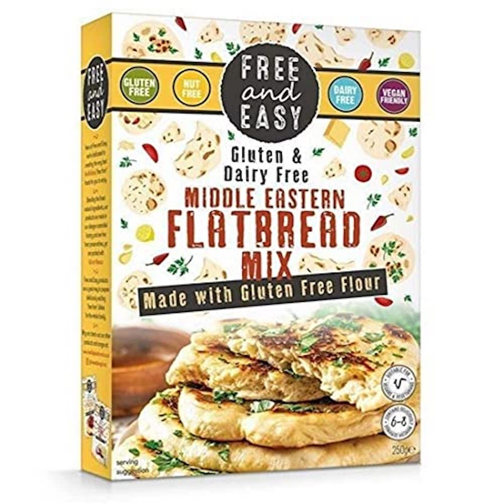 Free & Easy Gluten & Dairy Free Middle Eastern Flatbread Mix - 250 Grams