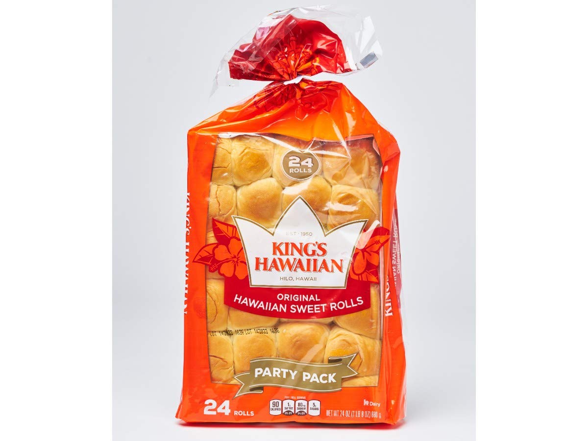 Kings Hawaiian Sweet Dinner Roll, 24 Ounce -- 240 per case.