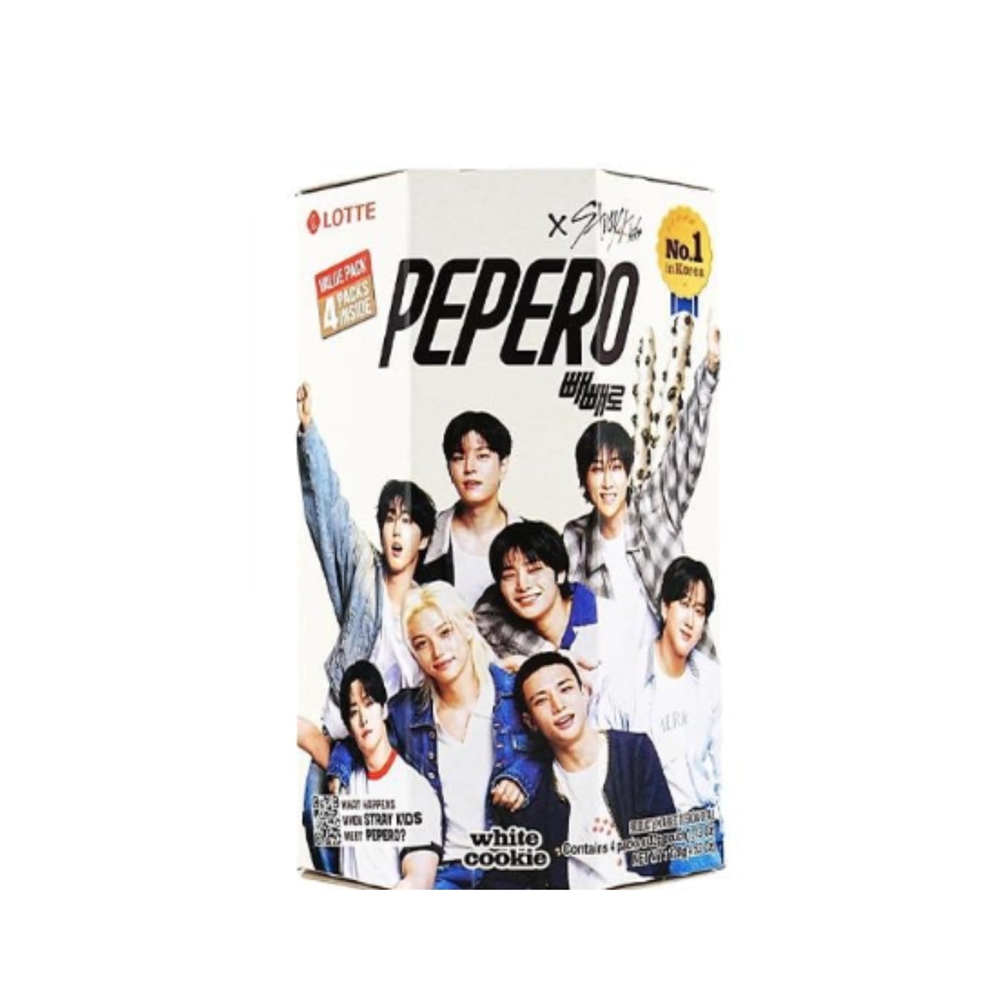 Pepero x K-pop Star Chocolate Variety Snack Gift Box (White)