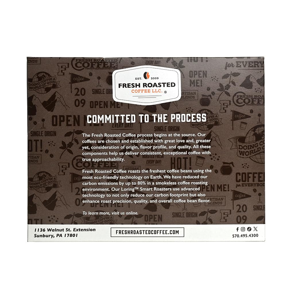 Fresh Roasted Coffee Swiss Water Decaf K-Cup Compatible 72 Pods
