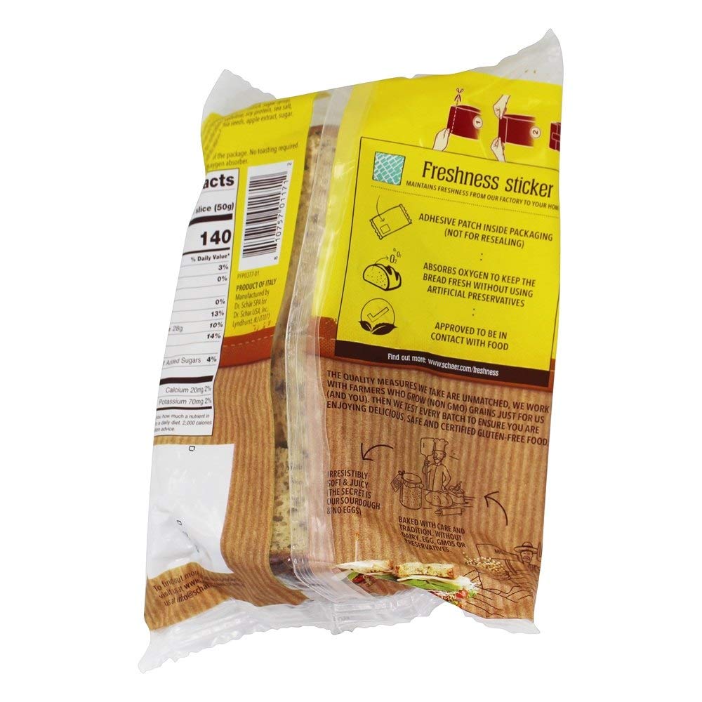 Schar - Bread Deli Style Seeded - Case Of 5 - 8.8 Oz