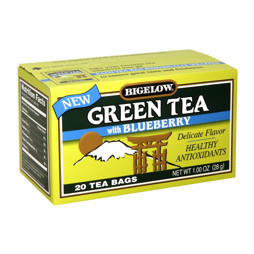 Bigelow Tea Green Tea With Blueberry, 20 Ct