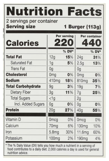 Dr. Praegers, Perfect Burgers, 4 Ounce, 2 Count
