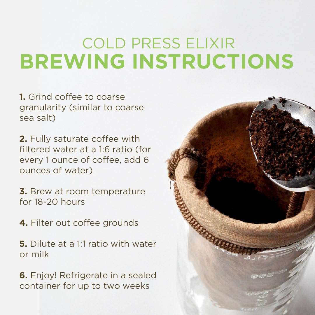 Tiny Footprint Coffee Organic Cold Brew, Light & Dark Roasts, Whole Bean, 48 oz, Fair Trade, Carbon Negative