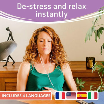 Morph E Zen - Relaxing Meditation Pebble - Reduce Stress, Calm And Relax - 72 Relaxation Sessions, Nature Sounds And Relaxing