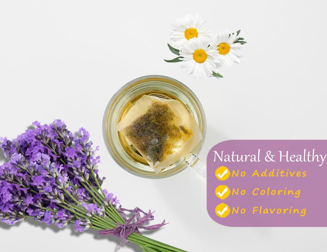 ULTHMOK Chamomile & Lavender Tea Bags, 135 Count, Caffeine Free, 100% Natural