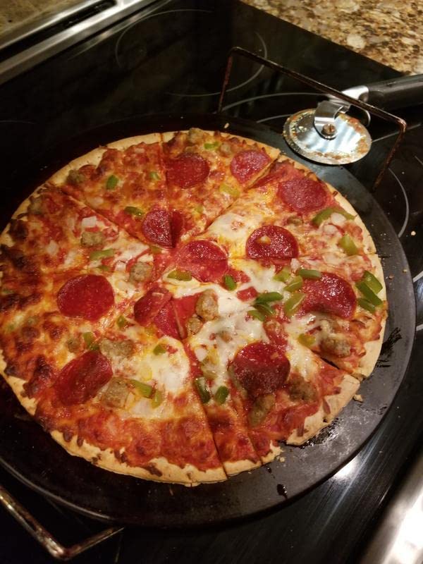 Jack'S Original Thin Supreme Pizza - Sausage And Pepperoni, Made With Pork, Chicken And Beef - 100% Real Wisconsin Cheese - 6 Pa
