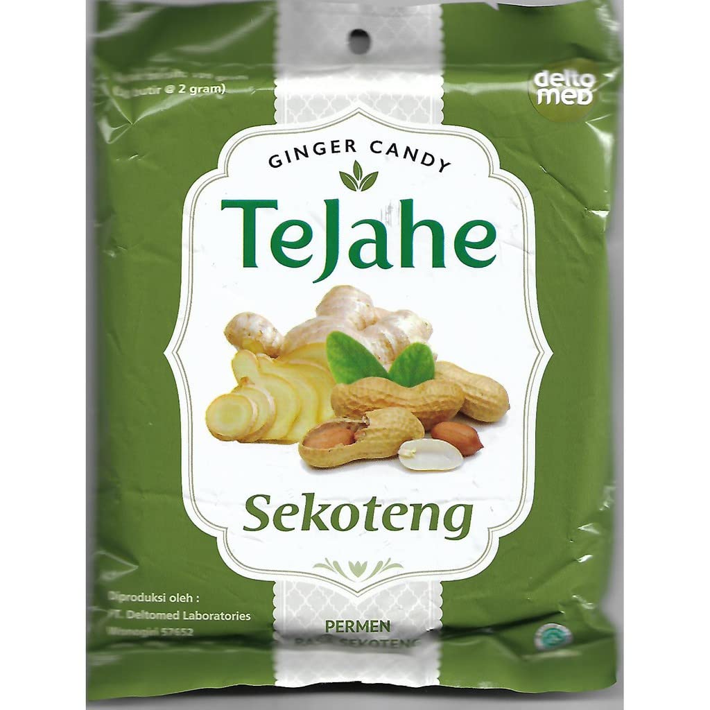 Tejahe Ginger Herbal Candy - Sekoteng, 100 Gram (Pack of 2)