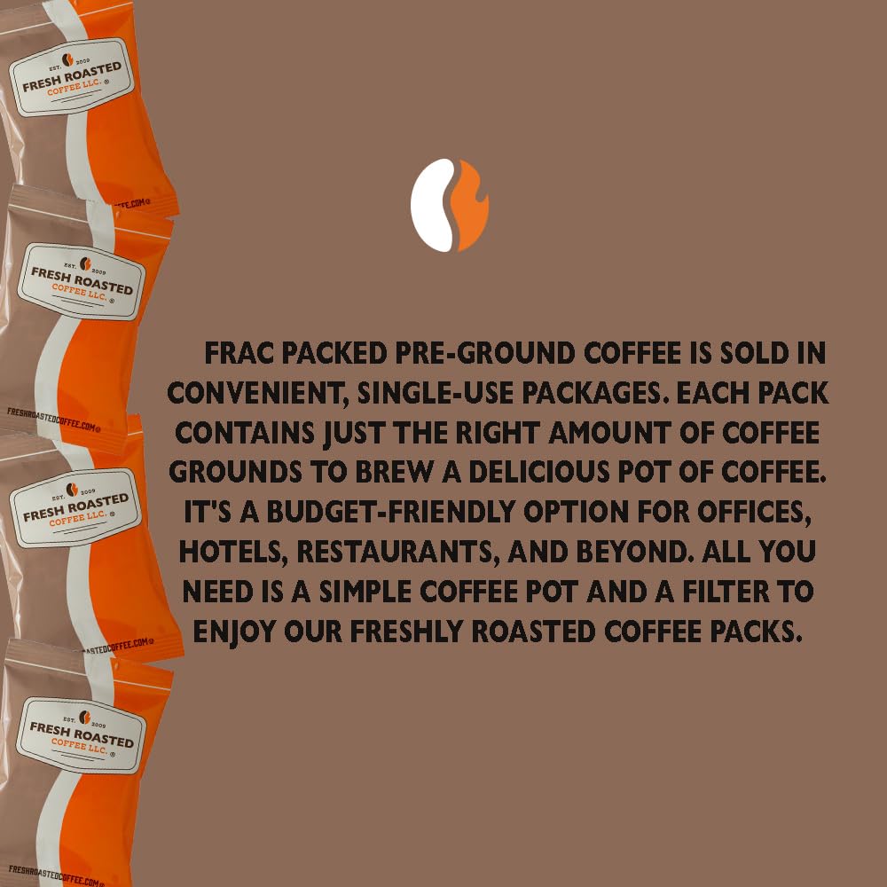 Fresh Roasted Coffee Light Roast Blend, Kosher, Pre-Ground, 2.25 Ounce, 96 Count