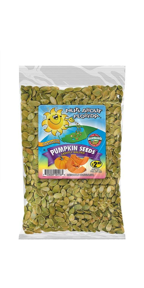 NUTS ABOUT FLORIDA Roasted & Salted Pumpkin Seeds, 6 OZ