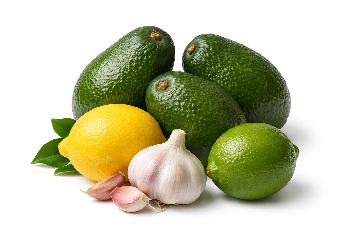 Fresh Produce - 3 Avocados, Lemon, Lime & Garlic | Farm Fresh Vegetable & Fruit Bundle