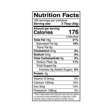 Kevala Organic Sesame Tahini - Vegan, Gluten Free, 8 lb Pail, USDA Certified, Kosher, Perfect for Hummus