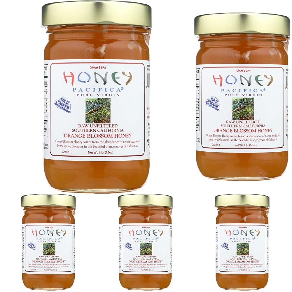 HONEY PACIFICA Hny Pcfca Hny Orange, 16 OZ (Pack of 5)