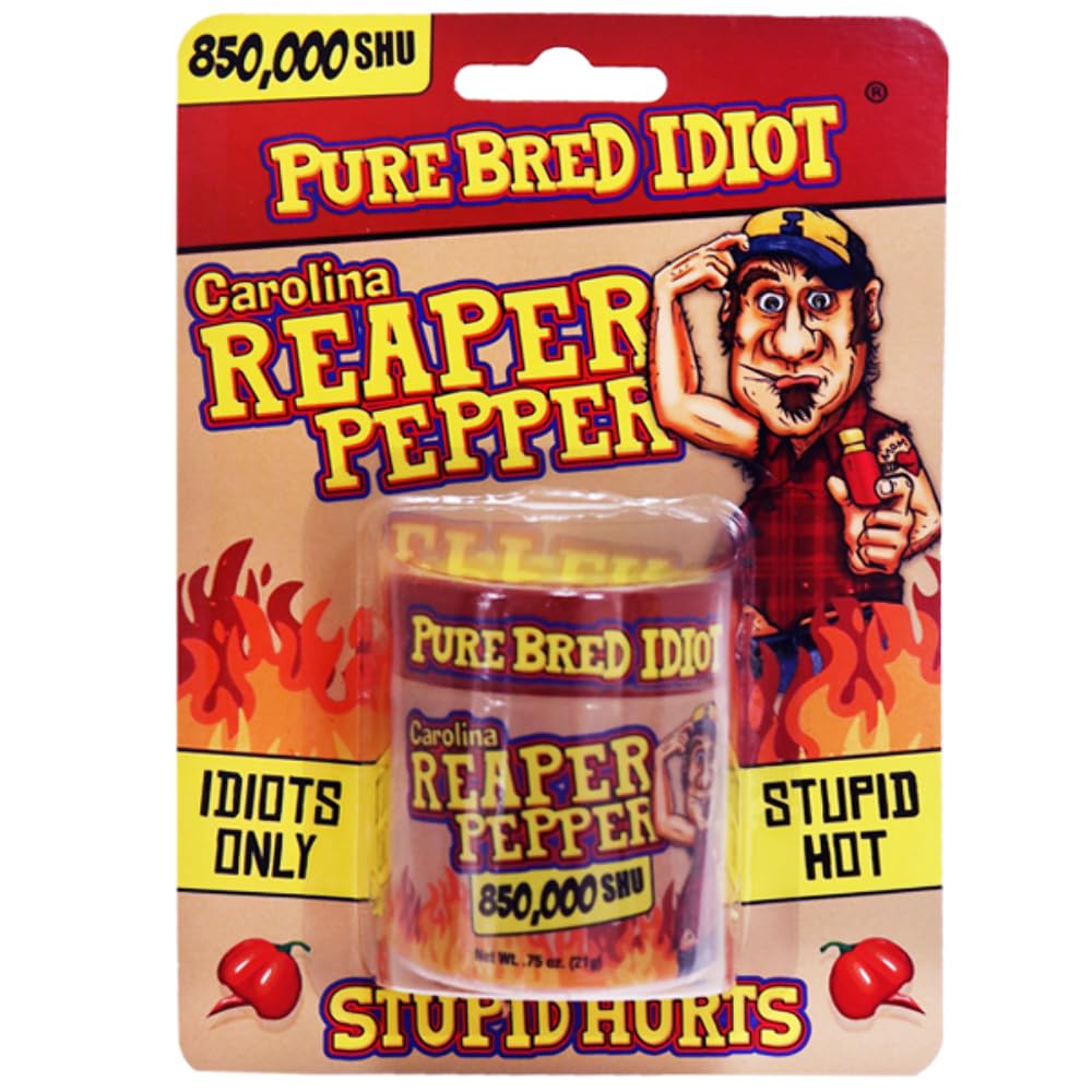 Pure Bred Pure Ground Carolina Reaper Powder - Ultimate Hot Pepper Powder Gift - Try if you dare!