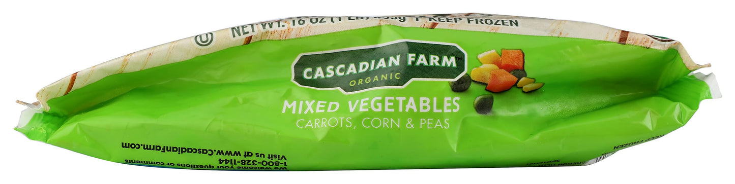 Cascadian Farm Organic Mixed Vegetables with Carrots, Corn and Peas, Frozen Vegetables, 16 oz Bag