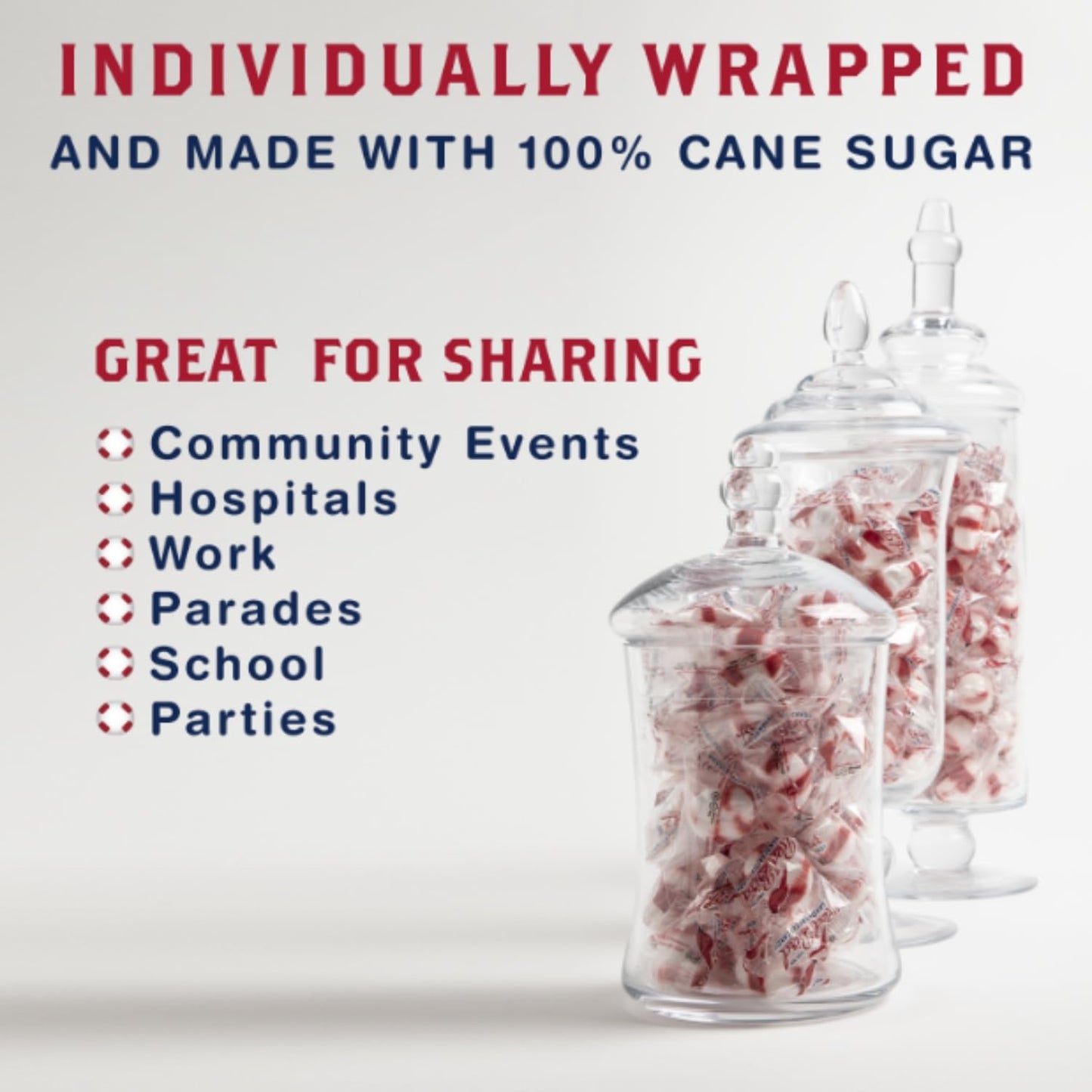 Red Bird Cinnamon Candy, Individually Wrapped, Gluten Free Breath Mints, 52 Oz