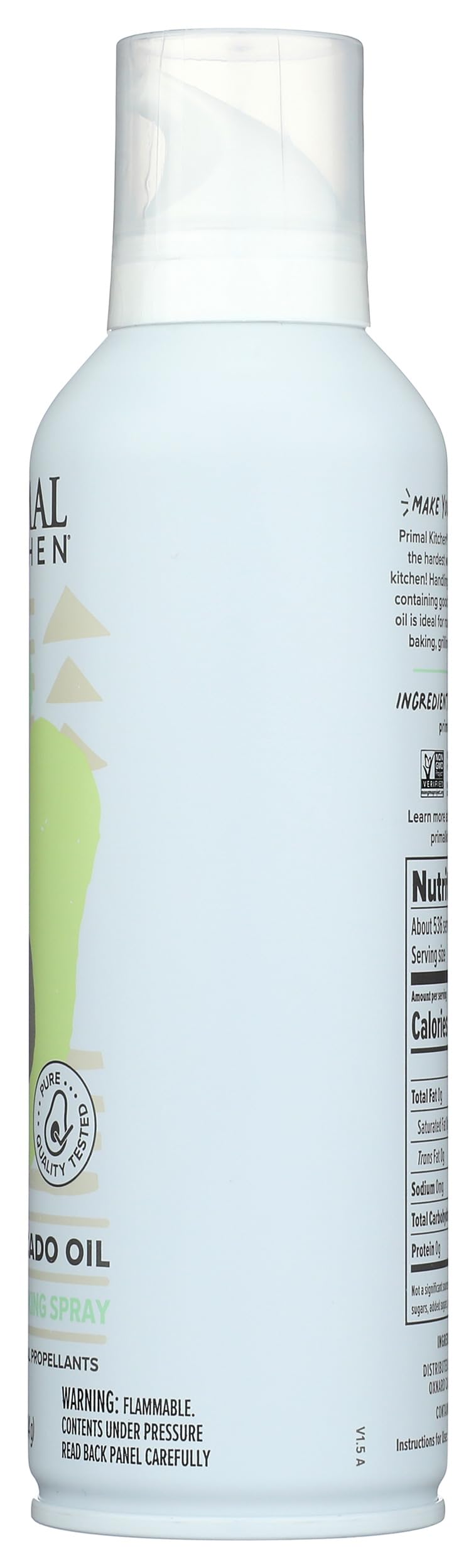 Primal Kitchen Avocado Oil Spray Whole 30 Approved & cold Pressed 1 can - 4.7 Ounce