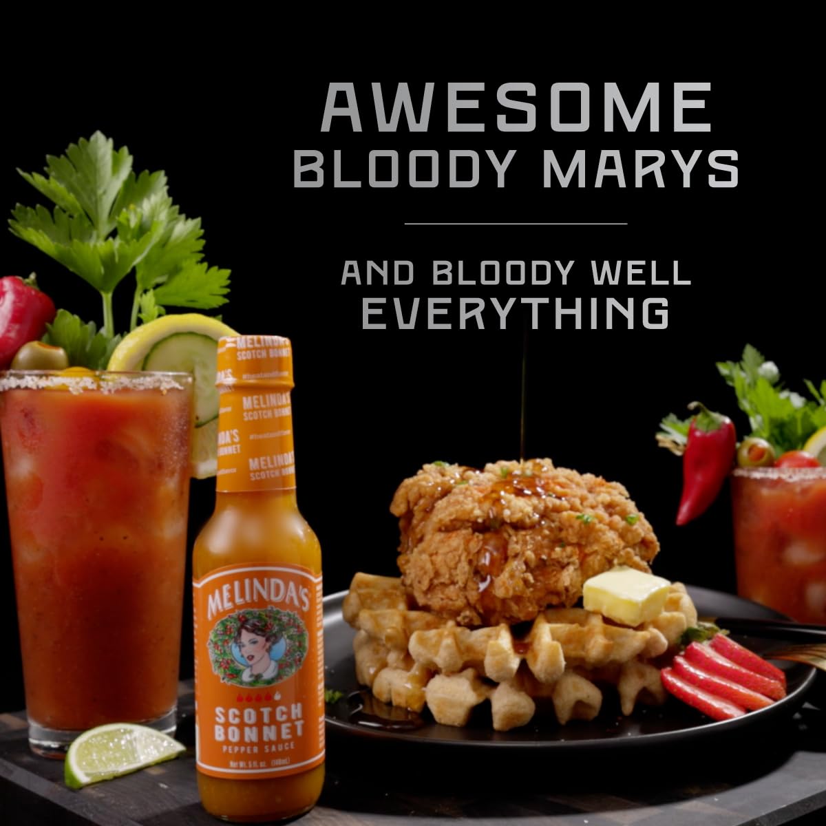 Melindas Scotch Bonnet Hot Sauce - Gourmet Scotch Bonnet Pepper Sauce - Made With Scotch Bonnet Peppers, Carrots, Papaya & Lime