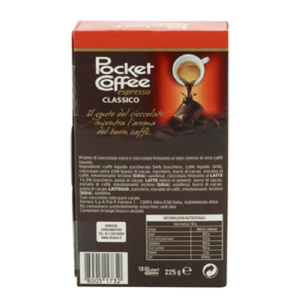 Ferrero: Classic Pocket Coffee 18 piece ,225g (pack of 2)