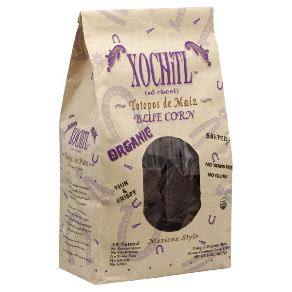 Xochitl Tortilla Chips Blue Corn, 1-pounds (Pack of 9)