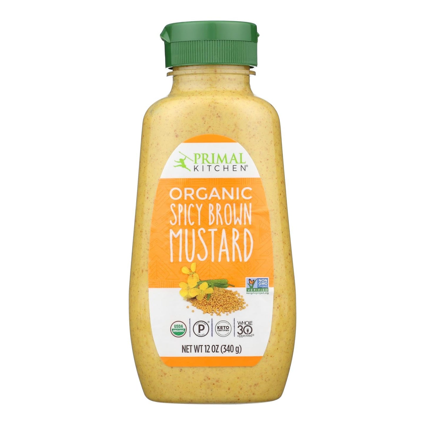 Primal Kitchen Mustard Spicy Brown, 12 Oz (Pack Of 6)