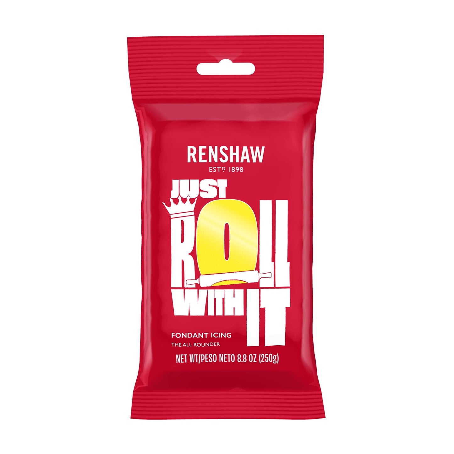 Renshaw Yellow Fondant Icing for Cake Decorating - Ready to Roll, Edible Fondant for Cupcakes, Cookies, & Cake Decoration, Smoot
