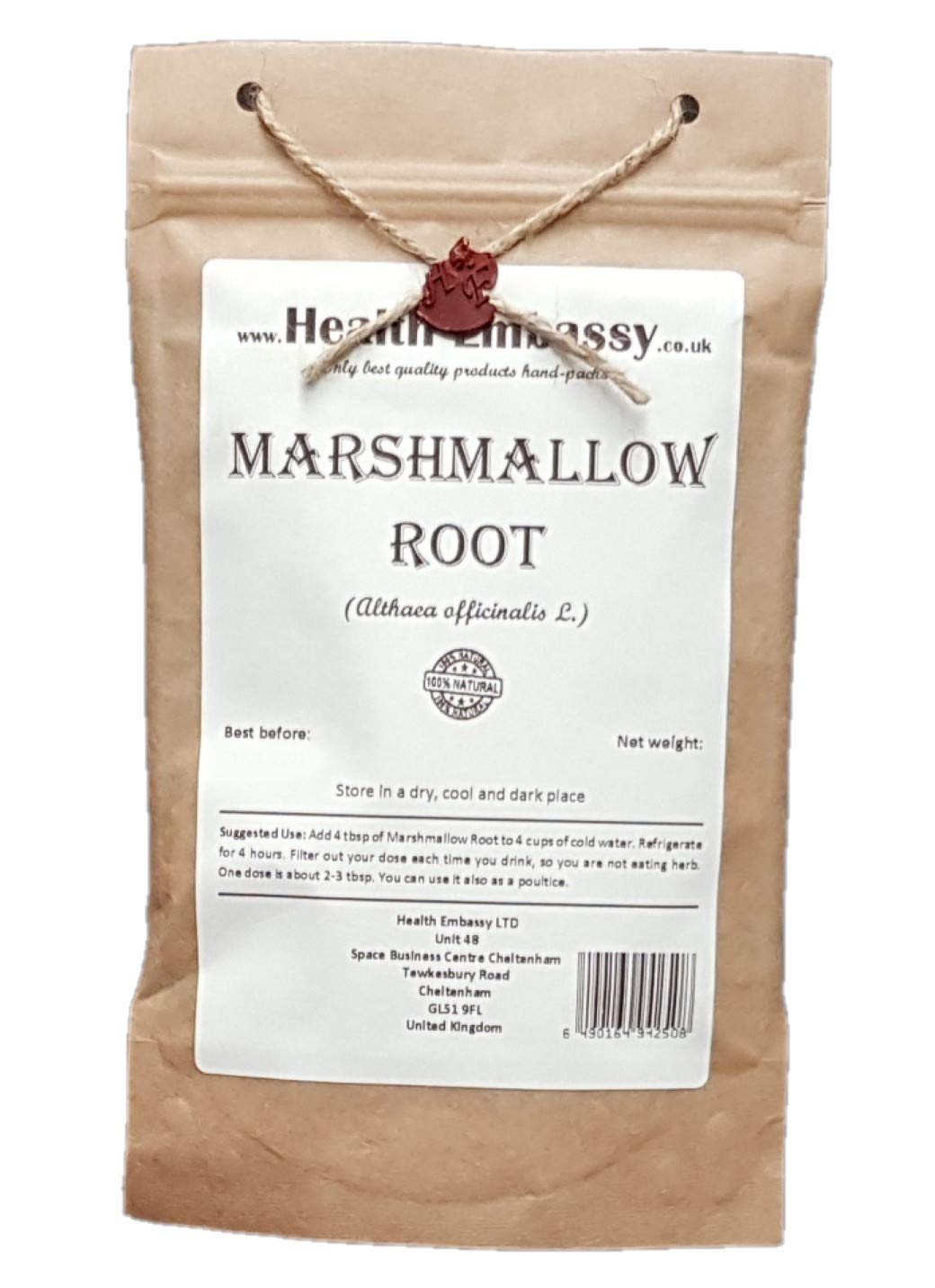 Health Embassy Marshmallow Root | Althaea officinalis L | Herbal Tea (100g)