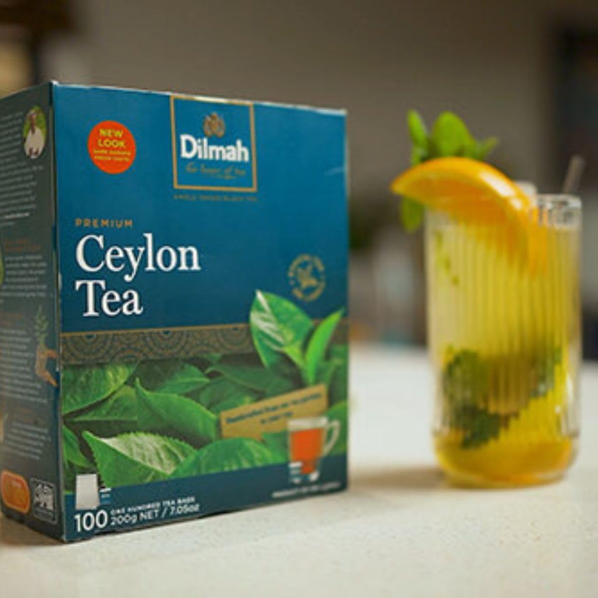 Dilmah Premium Ceylon Black Tea - Strong & Aromatic - 100 Tea Bags - Single Pack - Unblended Single Origin - Model DM82944