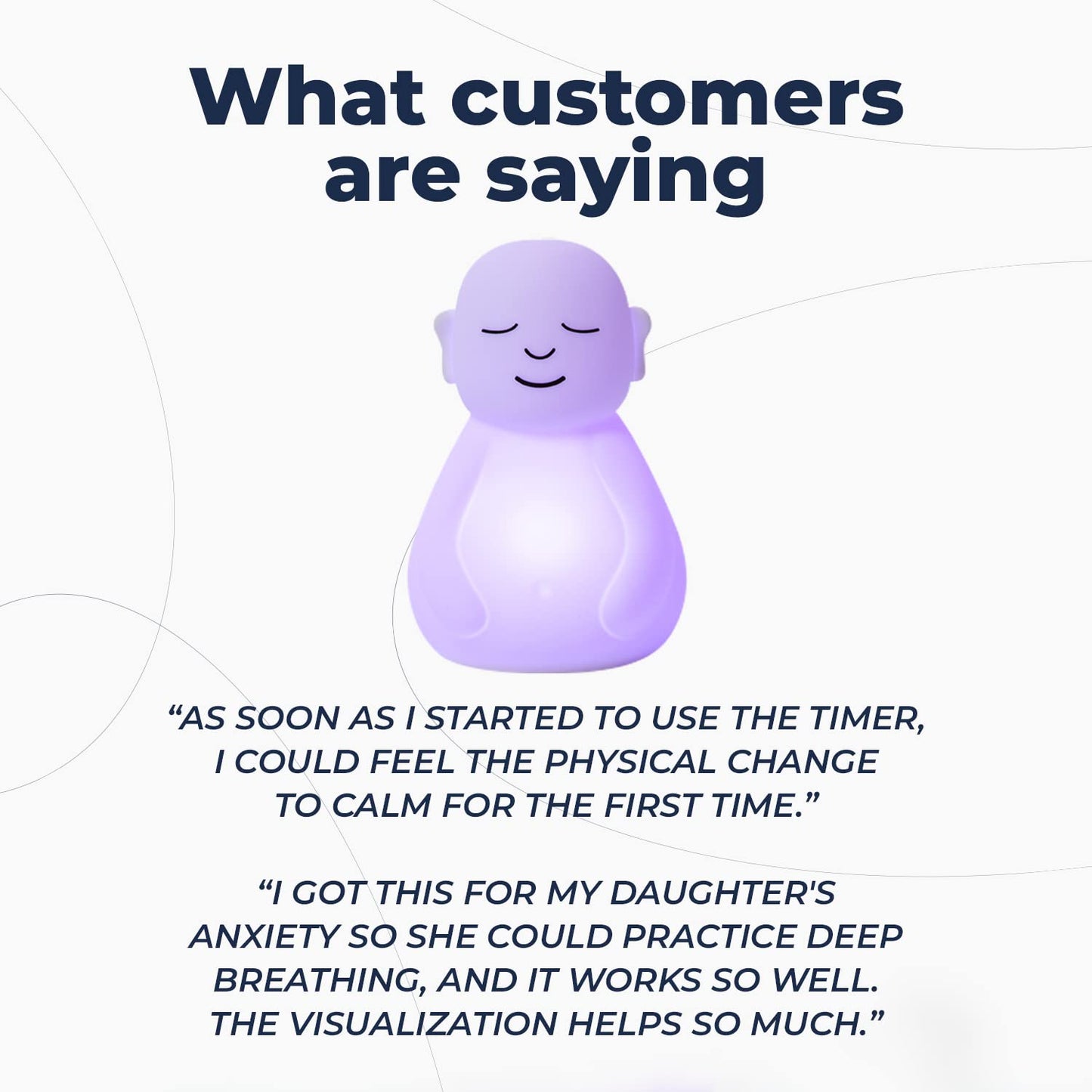 Mindsight 'Breathing Buddha' Guided Visual Meditation Tool For Mindfulness Slow Your Breathing & Calm Your Mind For Stress & An