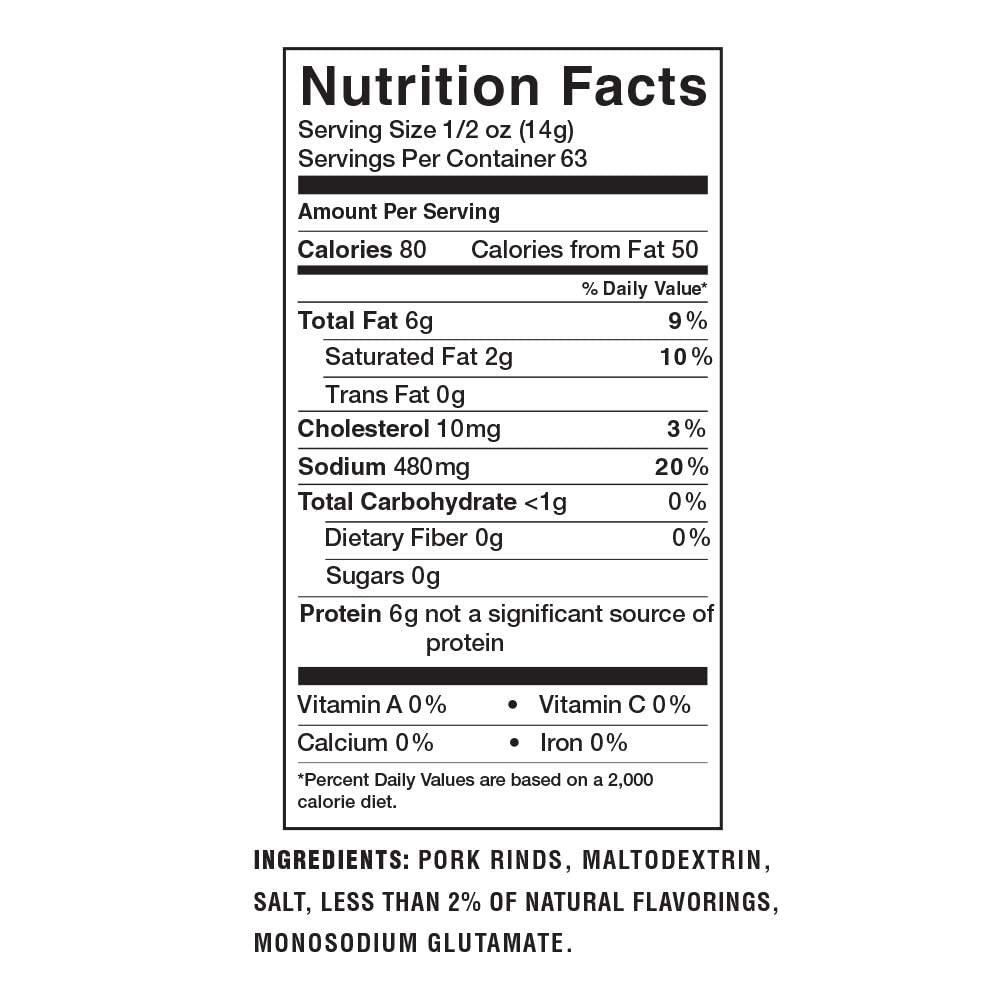 Lowrey'S Bacon Curls Microwave Pork Rinds (Chicharrones), Original, 1.75 Ounce (Pack Of 18)