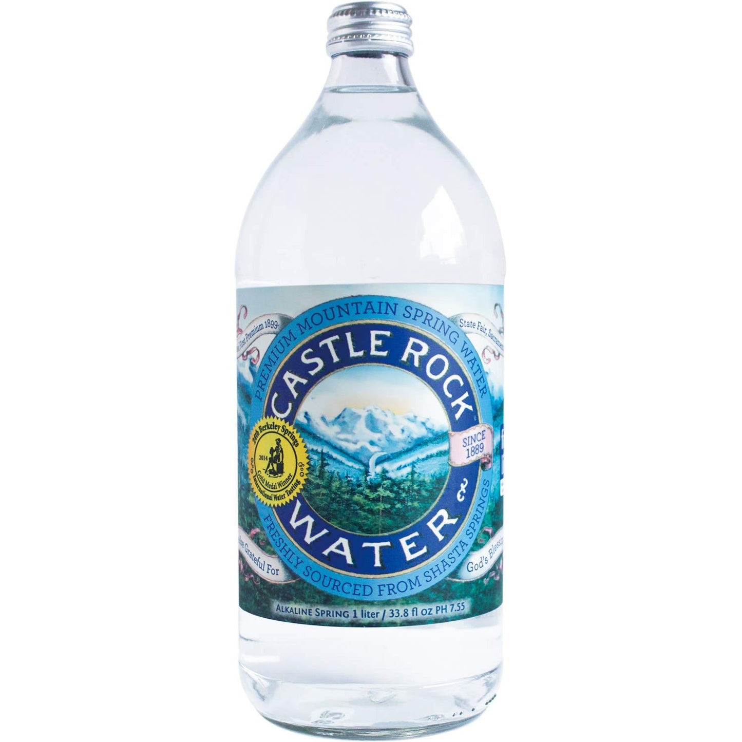 CASTLE ROCK WATER Spring Water, 1 LT