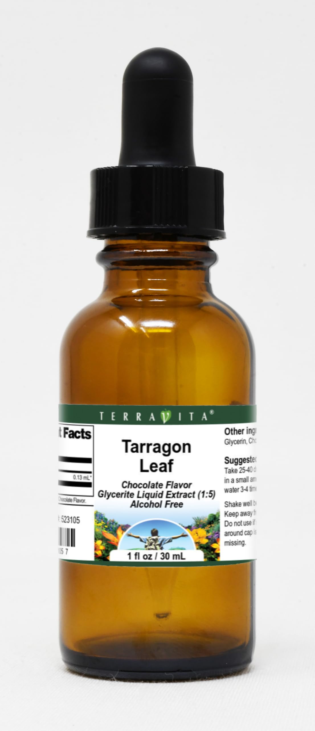 Tarragon Leaf Glycerite Liquid Extract (1:5) - Chocolate Flavored (1 oz, ZIN: 523105)