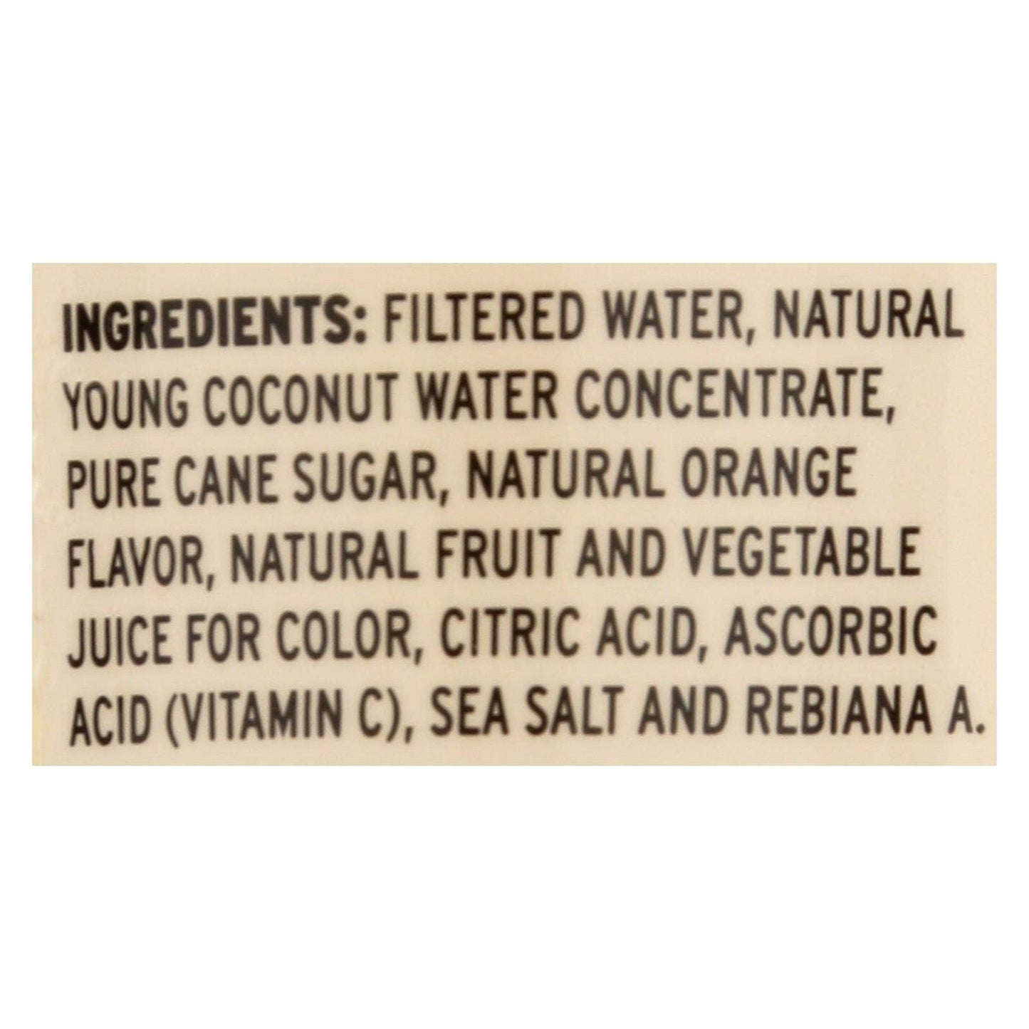 Coco5 Coconut Water - Orange - Case of 12-16.9 fl oz