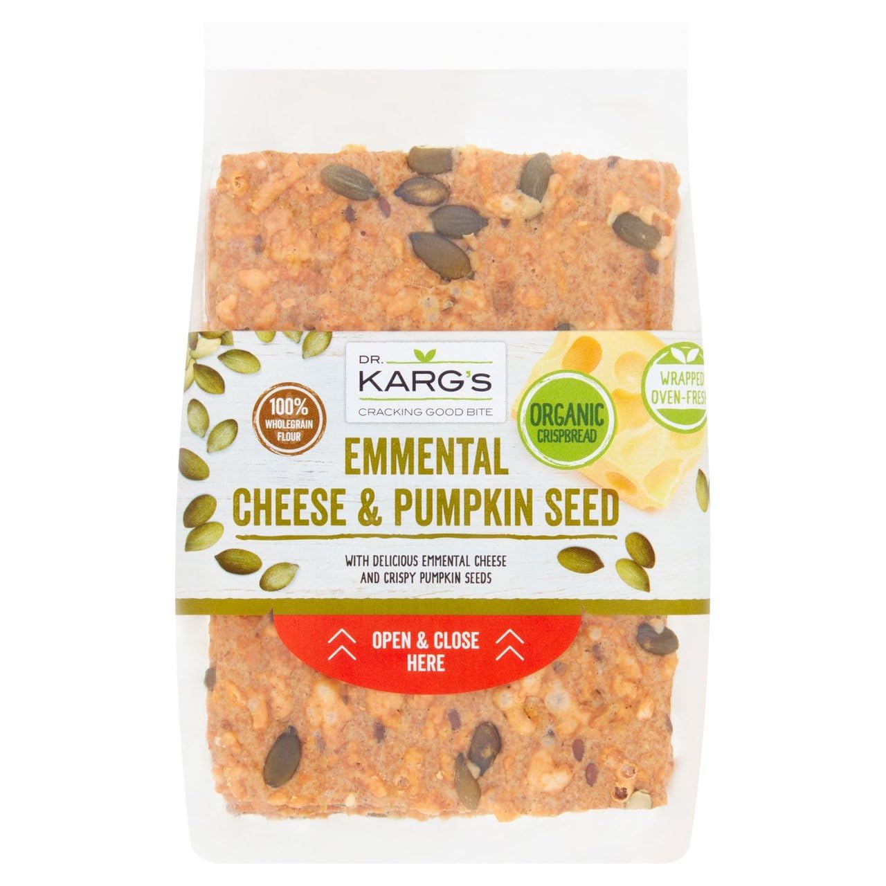 Dr Karg | Emmental Cheese & Pumpkin Seed | 2 x 200g